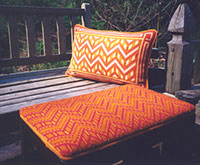 Chevron stool top